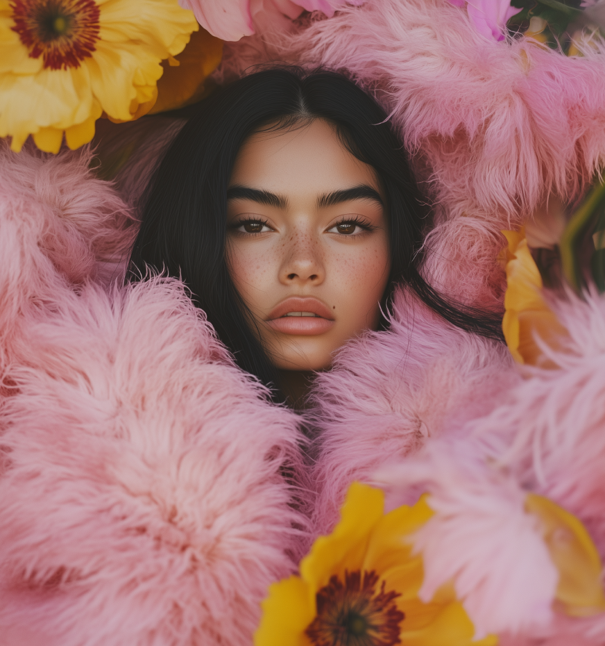 vrouw-met-bloemenkrans-die-de-frisheid-van-geuren-neutraliseren-uitstraalt