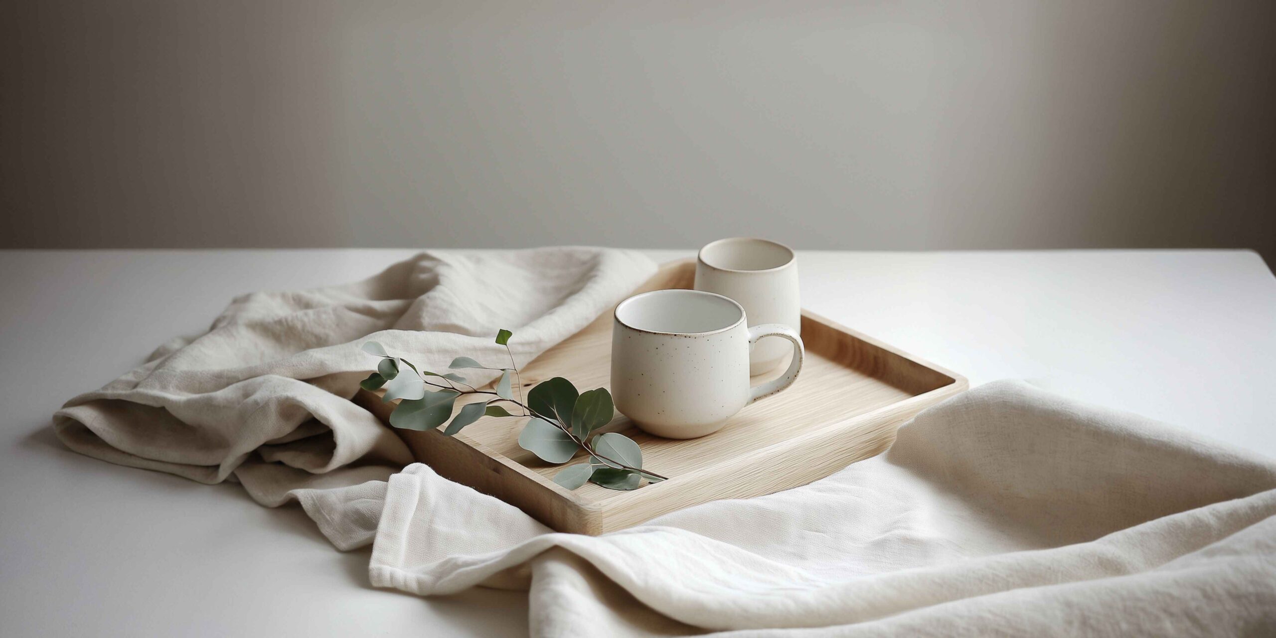 Minimalistic interior setting that contains a quiet luxury and gives subtle scent marketing off